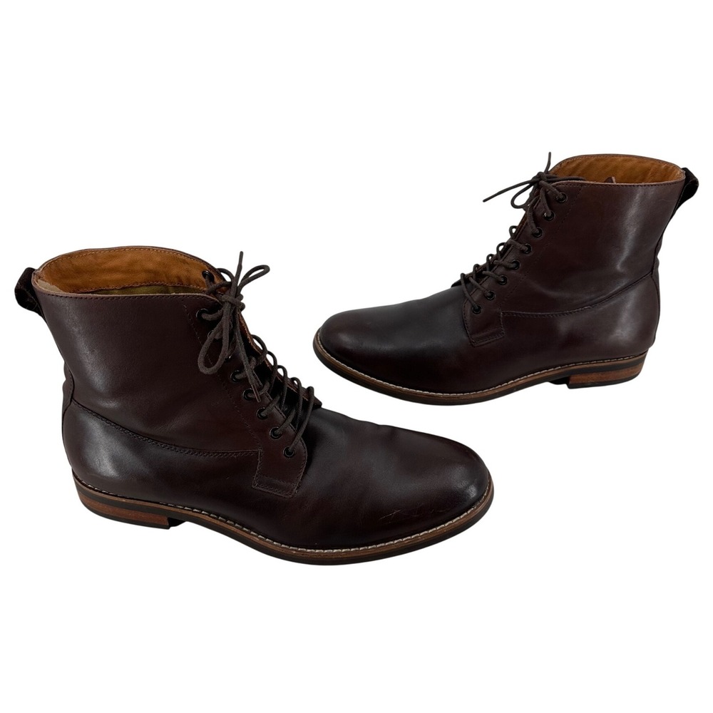 JackThreads Alexander Dark Brown Leather Lace Up Boots‎ FW2016-AXP-102 Size 10.5